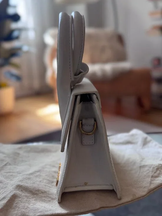 Jacquemus Le Chiquito Noeud Bag, White - Picture 11 of 12